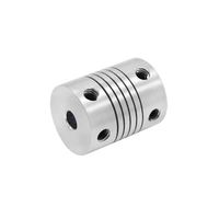 Couplage élastique en alliage d'aluminium pour moteur pas à pas, encodeur élastique, couplage d'enroulement D19L25 (3-10)