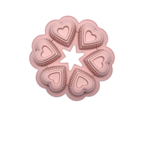 케이크 몰드 여섯 스트레이트 하트 디저트 마카롱 주방 베이킹 팬 베이킹 주방 용품 - Product Image 6