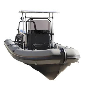 قارب ضلع من الألومنيوم 7 متر قارب صيد فاخر للبيع قارب قابل للنفخ مع سرعة عالية