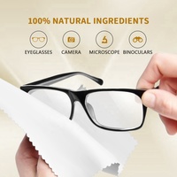 OEM 20ml extrait naturel de plante lunettes de soleil et lunettes Kit de nettoyage de lentilles sans alcool avec chiffon pour produits d'entretien des lunettes