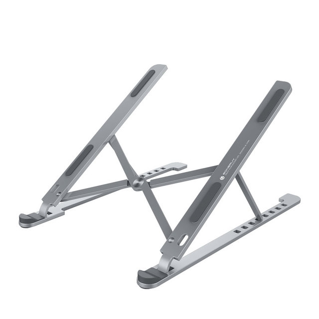 Office Furniture Desktop Aluminum Table Notebook Holder Portable Laptop Stand Foldable Laptop Support Stainless Steel Surface