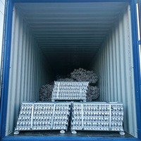 Sistema de andamio Cuplock de acero dulce galvanizado en caliente, para construcción