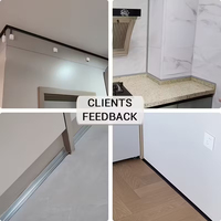 Perfil de Esquina Moderno de Aleación de Aluminio en Forma de L, Protector Decorativo para Paredes Interiores, Moldura para Cocina, Baño y Piso