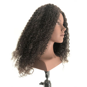 Cabeza <span class=keywords><strong>de</strong></span> Maniquí <span class=keywords><strong>de</strong></span> Entrenamiento con Cabello Humano Afroamericano para Estilistas en Academias y Escuelas - Product Image 4
