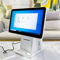Terminal de point de vente tactile 15,6 pouces avec lecteur de code QR et de carte, en stock
