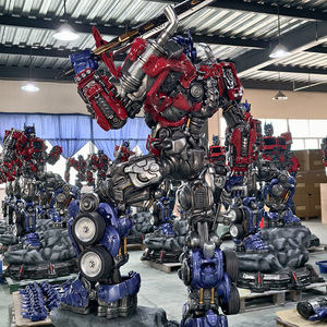 Grande Statue de Personnage de Film Géant en Résine Optimus Prime Transformer pour Décoration Extérieure, Style <span class=keywords><strong>Pop</strong></span> Art Fait Main - Product Image 4