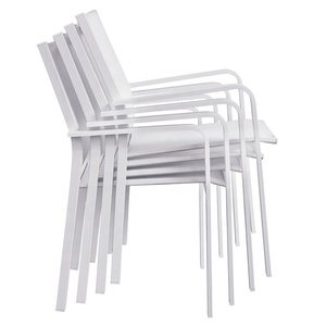 Salle à manger empilable de qualité Bistro Patio Tables et chaises en aluminium Mobilier d'extérieur Ensembles de meubles de jardin en plein air - Product Image 3
