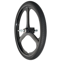 Nedong 20 pouces nouvelle jante vélo roue solide pneu e vélo pneus 20175 paire de roues sans installation pneu non pneumatique 20x175