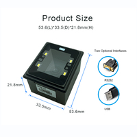Kiosque de contrôle d'accès de haute qualité, distributeur automatique, interface RS232, PDF417, scanner de code-barres 2D QR à montage fixe