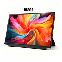 Moniteur portable IPS 15,6 pouces 1080P FHD HDR avec interface Type-C et haut-parleur intégré pour écran externe de PC de jeu – Vente en gros
