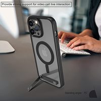 Étui magnétique en TPU pour iPhone 16/15/14/13/12/11/10/7/8, design uni, transparent, antichoc, étanche, support de charge sans fil