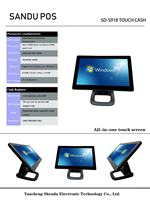Sistema de Punto de Venta con Pantalla Táctil de Escritorio SANDU de 15.6 Pulgadas de Alta Calidad, Bluetooth 5.2, Wi-Fi 6, 1 Año de Garantía, Intel Core I3