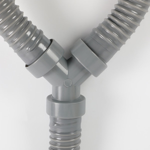 Desagüe de Baño en Forma de Y de Doble Salida, Tubería de Desagüe de PVC Retráctil, <span class=keywords><strong>Fregadero</strong></span> de Cocina, Manguera de Desagüe Antiobstrucción - Product Image 1