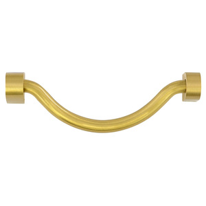 Brass Cabinet Handle Curved Solid <b>Copper</b> Minimalist Design Antioxidant Home Office Use - Product Image 5