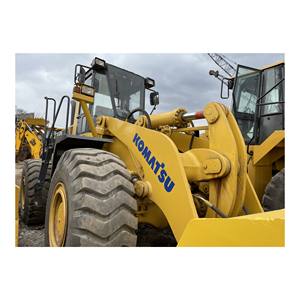 Chargeuse sur pneus Komatsu WA420-3 d'occasion, Japon, d'origine, équipement de construction hydraulique, pompe moteur, 100% prêt, faible nombre d'heures - Product Image 1