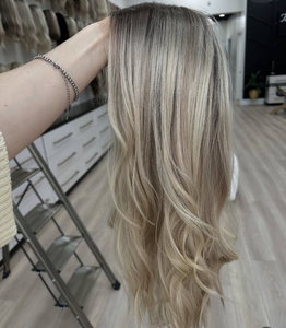 Rambut Virgin Panjang Premium Grade 12A Warna <span class=keywords><strong>Ash</strong></span> Blonde Highlight Berkualitas Tinggi, Kutikula Tersusun Rapi, Tanpa Lem, HD Transparan, Ukuran Kecil/Besar - Product Image 4