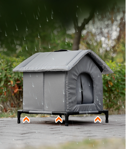 เต็นท์ปิดพื้นที่ขนาดใหญ่ที่อบอุ่นเป็นพิเศษสำหรับแมวจรจัดกันน้ำได้กันการกัดใช้ได้ทั้งสี่ฤดู - Product Image 3