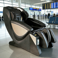 Fauteuil de massage commercial électrique Shiatsu 4D à corps entier, sans monnayeur, avec accepteur de billets, pour centres commerciaux et gares, pour usage professionnel