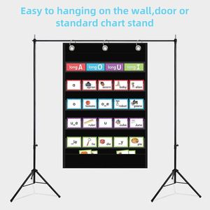 Organizador de Pared con 5 Bolsillos Transparentes para Clases, Tabla de Palabras Estándar para el Hogar, la Escuela o la Oficina - Product Image 4