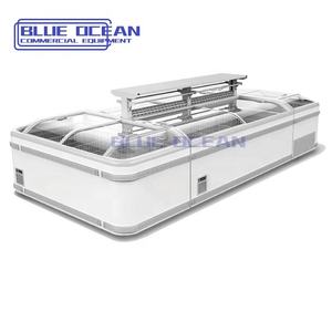Venta al por mayor caliente Top-Freezer Refrigeradores de una sola temperatura Combinación gratuita Congelador de isla para refrigeración de supermercado - Product Image 1