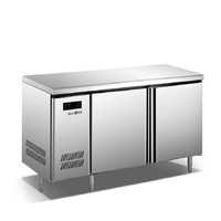 Réfrigérateur commercial horizontal pour viande et bière, congélateur d'îlot, réfrigération de cuisine
