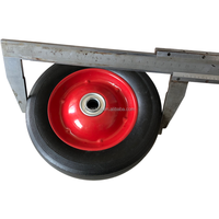Fabricant anti-crevaison petit 8 ''8*1.75 avec jante en métal Dolly Mover Garden Trailer Farm Wagon Cart Solid Rubber Powder Wheel