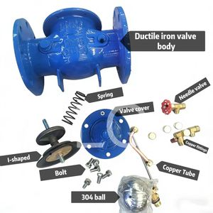 200x Pilot Type Hydraulische Druk Reduceerventiel Verstelbare Gietijzeren Waterregelklep Dn100 - Product Image 4