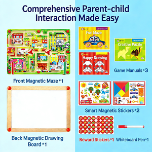 <span class=keywords><strong>เกม</strong></span>ลูกปัดแม่เหล็กเดินได้, ของเล่นเสริมพัฒนาการแบบมอนเตสซอรี่, ฝึกการประสานมือและตา, ฝึกตรรกะด้วยแม่เหล็กสำหรับเด็กเล็ก - Product Image 4