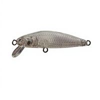Leurre de pêche vierge en plastique dur non peint G61 de 5,6 cm et 1,5 g, type Minnow