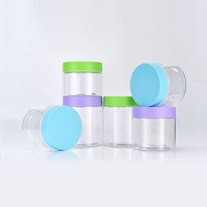Empty Transparent Eco-friendly Recyclable <b>PET</b> Candy for Food Storage Pots 80ml 100ml 120ml 150ml 250ml Cosmetic Plastic Jars - Product Image 4