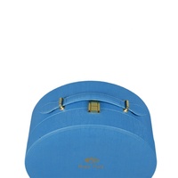 DS Offre Spéciale Logo Imprimé Personnalisé EN CUIR PU Grand Chapeau Rond Boîtes De Rangement