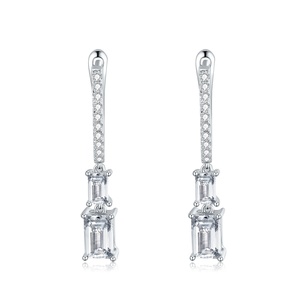 <span class=keywords><strong>Pendientes</strong></span> de gota de <span class=keywords><strong>oro</strong></span> auténtico con aros de nuevo estilo, joyería fina de diamante cultivado en laboratorio, <span class=keywords><strong>pendientes</strong></span> de gota de aro con cierre inglés para mujer - Product Image 3