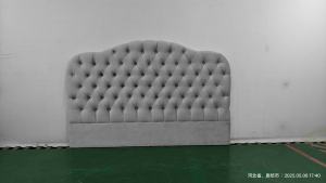 Cabecera de <span class=keywords><strong>Cama</strong></span> Moderna Tapizada de Calidad con Funda Extraíble de Piel Sintética, Antimanchas, Acolchada, con Marco de Madera, 200x70cm, Gris - Product Image 6