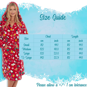 Peignoir <span class=keywords><strong>de</strong></span> bain <span class=keywords><strong>grande</strong></span> <span class=keywords><strong>taille</strong></span> <span class=keywords><strong>pour</strong></span> <span class=keywords><strong>femme</strong></span>, <span class=keywords><strong>robe</strong></span> <span class=keywords><strong>de</strong></span> <span class=keywords><strong>chambre</strong></span> à capuche en flanelle polaire, longueur genou, <span class=keywords><strong>pour</strong></span> Noël, <span class=keywords><strong>pour</strong></span> adultes - Product Image 2