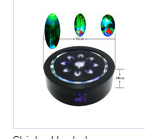 Base de lampe laser LED ronde à télécommande 12 pouces narguilé shisha lumière LED tasse plate bouteille base LED