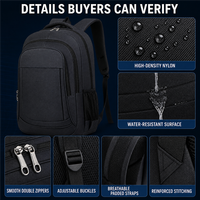 Mochila Personalizada con Múltiples Compartimentos, Almacenamiento en Capas Resistente al Agua y Correas Acolchadas para la Escuela, Viajes, Negocios y Uso Diario