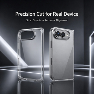 Custodia Sottile Trasparente Artigianale per iPhone 18 Fold con Taglio Preciso per Fotocamera, Portatile, Anti-usura, Anti-urto Quotidiano - Product Image 1