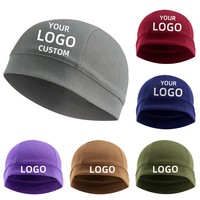 Bonnet de cyclisme en maille avec logo personnalisé, séchage rapide, respirant, doublure de casque unisexe, course en plein air, moto, sport