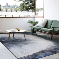 Fabrika Üretimi Popüler Polyester 3D Tüylü Makine Yapımı Çift Taraflı Kaymaz Yıkanabilir Düşük Havlı Modern Halı Kilim Ev Oturma Odası Zemin Kaplaması