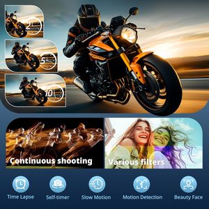 Sonida Nouvelle Caméra Photo Rétro Vlog pour Enfants OEM 4K 48MP avec Zoom Fixe 16X 180° °   Appareils photo numériques à écran rotatif pour la photographie - Product Image 4