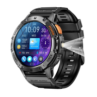Nuevo Reloj Deportivo K65 Smartwatch Monitor de Ritmo Cardíaco Seguimiento DE LA Salud Deportes Fitness Smartwatch Reloj Inteligente con linterna