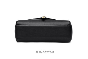 Nouvel article : Sacs à main en PU pour femmes, sacs bandoulière de luxe en cuir uni, sacs à bandoulière personnalisables avec logo pour femmes, vente en gros - Product Image 6