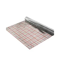 Installation de membrane réfléchissante de chauffage par le sol isolation thermique rayonnante rouleaux réfléchissants 50m grille film aluminium