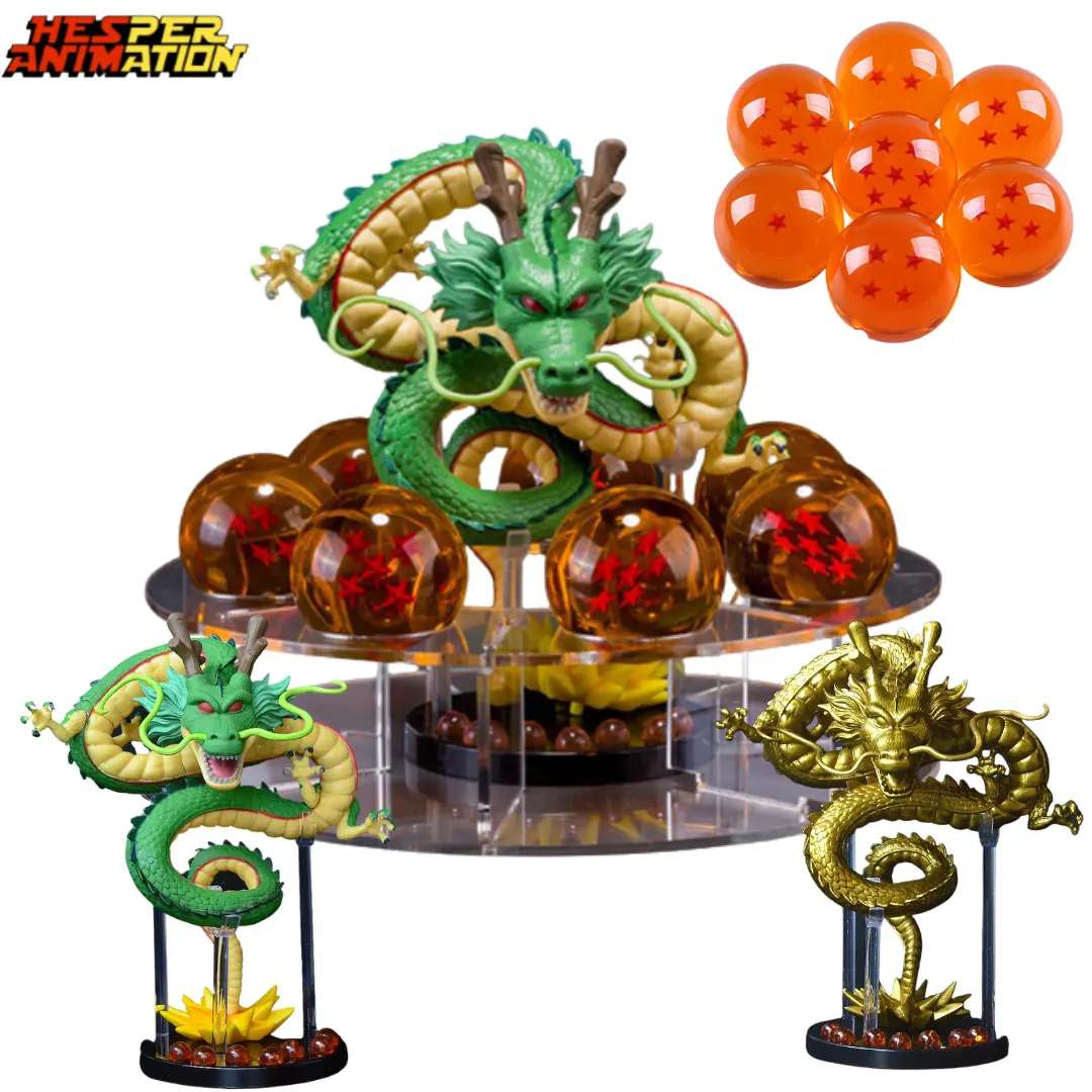 ドラゴンボールアクションフィギュアグリーンゴールドドラゴン7クリスタルボール付き大型PVCモデル周辺玩具ギフトアニメアクションフィギュア