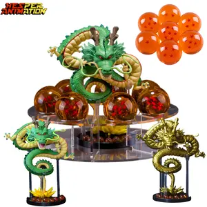 Dragonball Action Figure Green Gold Dragon With 7 Crystal Balls Large PVC Model Peripheral Toy Gift Anime Action Figure