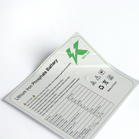 Etiquette de sécurité personnalisée pour batterie Etiquette adhésive en vinyle pour panneau électrique en polycarbonate épais Etiquettes d'emballage du fabricant