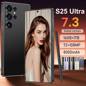 Teléfono Móvil S25 Ultra con Excelente Relación <span class=keywords><strong>Calidad</strong></span>-<span class=keywords><strong>Precio</strong></span>, Pantalla HD de 7.3 Pulgadas, 8000 mAh, 16 GB + 1 TB, 72 + 108 MP, Doble SIM, Ranura Expandible para Tarjeta TF, Teléfono <span class=keywords><strong>Android</strong></span> - Product Image 1