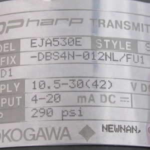 Transmetteur de pression en ligne Yokogawa EJA530E neuf et original, modèle EJA530E-DBS4N-012NL/FU1 avec capteur numérique DPharp - Product Image 6