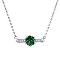 Collier ras du cou pour femme en argent sterling 925 avec zircone ronde et pierre de naissance, design luxe léger