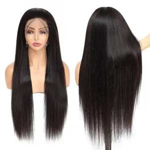 Wholesale Glueless Bone Full Lace Wigs Straight Raw Indian Virgin 150% Density Human Hair 13X4 Cuticle Aligned Lace Frontal Wig